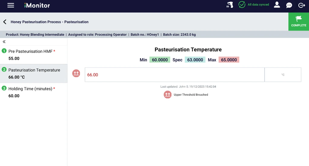 Guided execution with required checks and proof